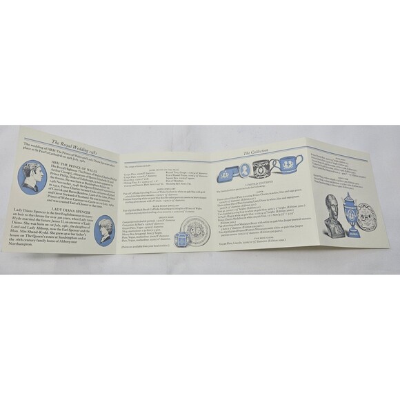 Wedgwood Royal Wedding Lady Diana & Prince Charles 1981 Plate Set Jasperware - Picture 2 of 8